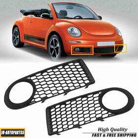 88071367802 Jh-autoparts5 For Vw Volkswagen Beetle And Convertible 2x Bumper Fog Light Grille Front