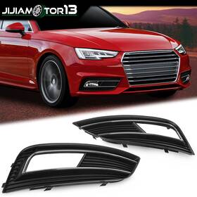J-02flc1004abk Jijiamotor13 Fog Light Grille Covers Left And Right Fit For 13-16 Audi A4 8k0807681k 8k0807682k