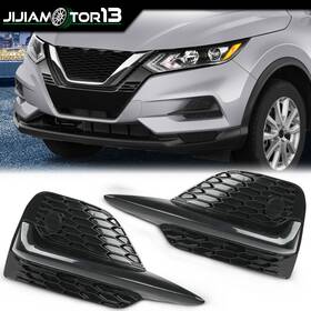 J-02flc1633abb Jijiamotor13 New Pair Fog Light Covers Bezels Set Fit For 2020-2022 Nissan Rogue Sport S Sv