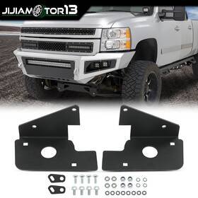 J-02flp4553abk Jijiamotor13 New Pair Fog Light Mounting Brackets Fit For 07-14 Chevy Silverado 1500 2500 Hd