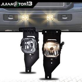 J-02hla1208asm Jijiamotor13 Fit For Ford F-series 2005-2007 Smoked Lens Bumper Fog Lights Lamps 1 Pair