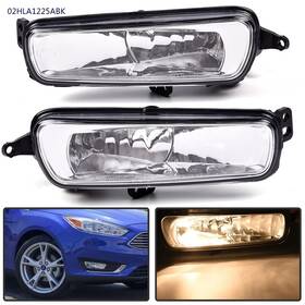 J-02hla1225abk Jijiamotor13 Fit For 15-17 Ford Focus Pair Clear Front Bumper Fog Lights Driving Lamps Bulbs