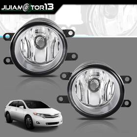 Jijia050736 Jijiamotor13 Pair Fog Light Clear Lens Replacement L R Fit For 09-13 Toyota Venza T4