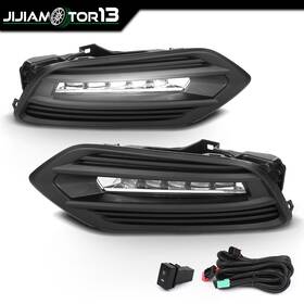 Jijia072825 Jijiamotor13 1 Set Led Fog Lights With Wiring Switch Brackets Covers Fits Honda Hr-v 19-22