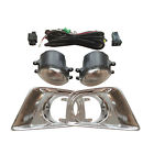 Jx-14049-cc Viogi Fit Tacoma Chrome Cover Trim Clear Lens Driving Fog