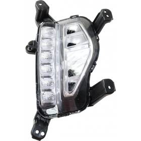 Karparts360 196255056074 For Hyundai Santa Fe Fog Light 2017-2019 Passenger Side With Daytime Running