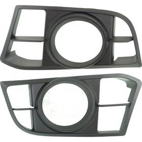 Karparts360 196255059594 For Bmw 5-series Xdrive Fog Light Cover 2014-2016 Driver And Passenger Pair Black