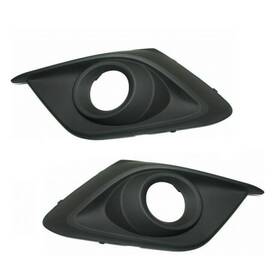 Karparts360 197301725142 For Mazda 3/3 Sport Fog Light Trim 2014-2016 Driver And Passenger Pair Black