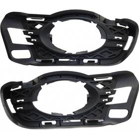 Karparts360 197301725180 For Mercedes-benz C-class Fog Light Trim 2008-2011 Driver And Passenger Pair Black