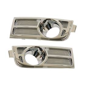 Karparts360 199367280986 For Lincoln Mkx 2007-2010 Fog Light Trims Driver And Passenger Side Pair Front