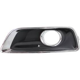 Karparts360 643375162463 For Chevy Malibu Fog Light Cover 2013 2014 2015 Driver Side Bezel Chrome/black