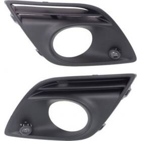 Karparts360 706189865095 For Volvo Xc60 Fog Light Cover 2010 Driver And Passenger Pair Black Parking Aid