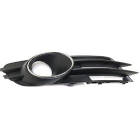 Karparts360 797059161522 For Audi A6/a6 Quattro Fog Light Cover 2012-2015 Driver Side Black With Chrome Ring