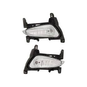 Gm2592321 Karparts360 For Buick Encore 2017 18 19 2020 Fog Lights Front Pair Capa Clear Lens Type 1