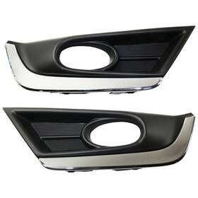 Ho1038135 Karparts360 For Honda Cr-v 2017 18 2019 Fog Light Bezel Driver And Passenger Side Pair Front