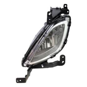 Klx-ksi-5734364-cl360a50 Karparts360 For Hyundai Elantra 2011 12 2013 Fog Light Driver Side Front Halogen Clear Lens