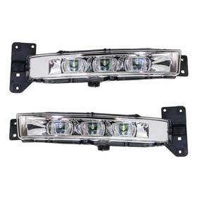 Klx-pair-ksi-1351366-cl360a50 Karparts360 For Dodge Charger 2015-2023 Fog Light Driver And Passenger Side Pair Front Led