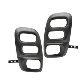 Klx-pair-ksi-557235e-cl360a50 Karparts360 For Honda Odyssey 2018-2023 Fog Light Bezel Driver And Passenger Side Pair Black