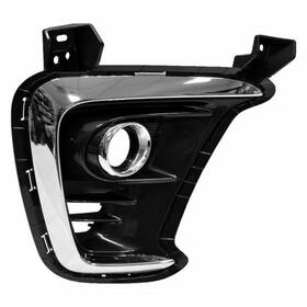 Llx-ki1039149-cl360a70 Karparts360 For Kia Sorento 2019 2020 Fog Light Bezel Passenger Side Front Dark Gray
