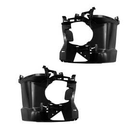 Llx-pair-bm2602103-cl360a70 Karparts360 For Bmw 318i 2018 Fog Light Bracket Driver And Passenger Side Pair Front Plastic