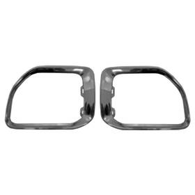Llx-pair-gm1038272-cl360a70 Karparts360 For Gmc Canyon 2017 2018 2019 2020 Fog Light Bezel Driver And Passenger Side Pair