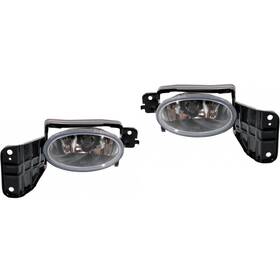 Llx-pair-ho2592125-cl360a70 Karparts360 For Honda Accord Crosstour 2010 Fog Light Driver And Passenger Side Pair Front