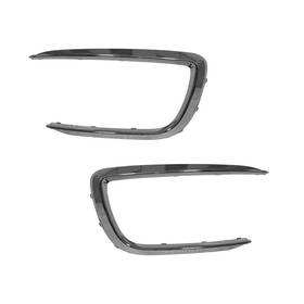 Llx-pair-ki1046108-cl360a70 Karparts360 For Kia Sedona 2015-2018 Fog Light Trim Driver And Passenger Side Pair Front