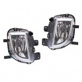 Llx-pair-vw2592124-cl360a70 Karparts360 For Volkswagen Golf 2010-2013 Fog Light Driver And Passenger Side Pair Front