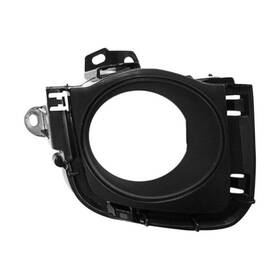 Llx-to1039136-cl360a70 Karparts360 For Toyota Prius 2010 2011 Fog Light Bezel Passenger Side Front Black Plastic