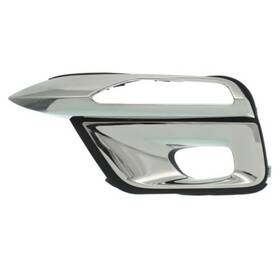 Mlx-sheinqx8015-95-1-cl360a50 Karparts360 For Infiniti Qx80 2015-2017 Fog Light Bezel Driver Side Front Black And Chrome