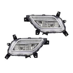 Plx-m0-19-14198-00-9-cl360a50 Karparts360 For Kia Niro 2017-2019 Fog Light Driver And Passenger Side Pair Capa Clear Lens