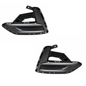Plx-m0-315-2516l-ud-cl360a50 Karparts360 For Nissan Sentra 2020 2021 Fog Light Cover Driver And Passenger Side Pair Front