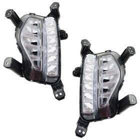 Plx-m0-321-2041l-ac-cl360a50 Karparts360 For Hyundai Santa Fe 17 18/santa Xl 2019 Fog Light Driver&passenger Side Capa