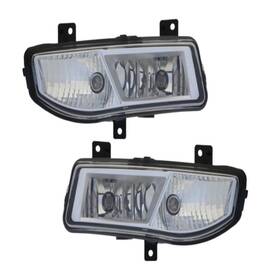 Plx-m0-ds847-b000l-cl360a50 Karparts360 For Nissan Frontier 2022-2024 Fog Light Driver And Passenger Side Pair Halogen