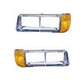 Karparts360 Plx-m1-339-1202l-as For Freightliner Fld Signal Lights 1989-2002 Pair Passenger Driver Conventional