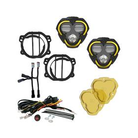 97146 Kc Flex Era 3 Dual Mode Sae Fog Lights - 2-light Master Kit Jk/jl/jt Plasti