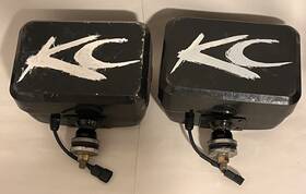 Kc4214 Kc Highlites Vintage Off-road Wide Beam Lights With Covers