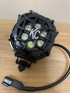 Kc Hilites 084709013004 Single 4 Inch Round Lzr Led Light Compact Off-road Driving Fog Aux