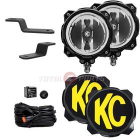 91301-brd Kc Hilites Gravity Pro6 Spot Led Pillar Ditch Lights Pair Kit For 21 Bronco