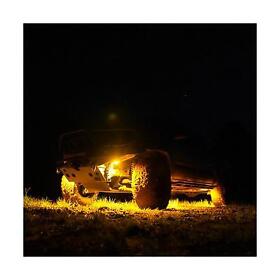 91041 Kc Hilites Cyclone V2 Led 6-light Rock Light Kit Amber