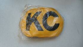 Kc-53y Kc Hilites Nos Vintage Vinyl Yellow Light Cover Black Logo Road 02cd1 Il