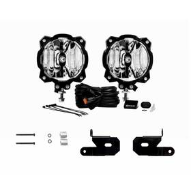 Tlx-kcl97111-cl360a70 Kc Hilites For Jeep Wrangler 2018-2020 Mount Kit With Gravity Led Spot Beam Lights