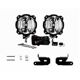 Tlx-kcl97111-cl360a71 Kc Hilites For Jeep Wrangler Jk 2018 Mount Kit With Gravity Led Spot Beam Lights