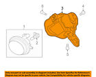 Kd5351694a Mazda Oem Foglight Fog Driving Light Bracket Left