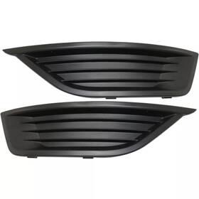 13470957 Keystone Automotive Operations Front Driver And Passenger Side Fog Light Cover For 2013-2019 Ford Taurus Black 2p