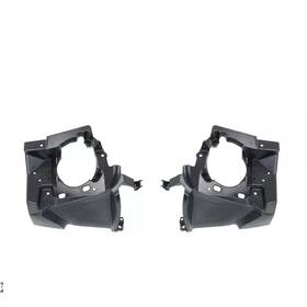 Keystone Automotive Operations 461706319399 For 2014-2020 Bmw 4-series Fog Light Brackets Left Right Front Black 2pcs