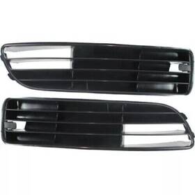 8d0807345c3fz Keystone Automotive Operations Front Left And Right New Fog Light Cover For 1996-2001 Audi A4 Black Plastic 2pc