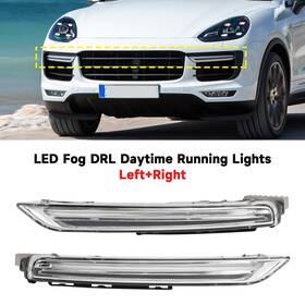 863118230 Kingdarn Pair Led Fog Drl Daytime Running Lights For Porsche Cayenne 958 2015-2017 F8