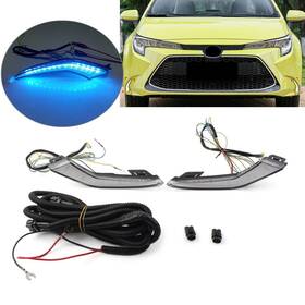 Kkkeeparts 550730799588 1pair Daytime Running Drl Turn Signal Light For Toyota Corolla L Le Xle Hybrid