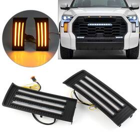 Kkkeeparts 550731298646 For Toyota Tundra 2022-2023 Daytime Running Lights Led Drl Turn Signals Fog Lamp
